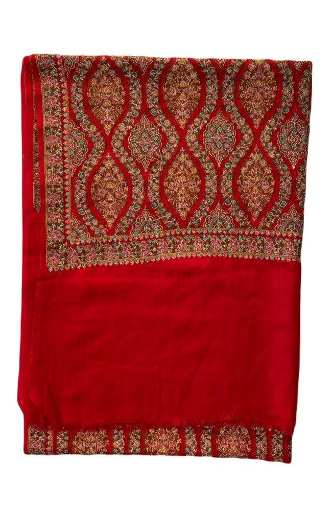 Rode dames sjaal kasjmier winter